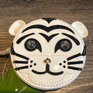 Kate Spade Taft Street White Tiger coin purse